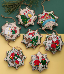 Christmas Star "Boy makes Snowman"