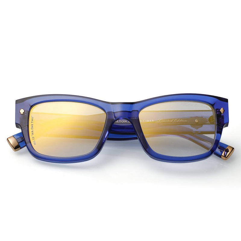 Walton & Mortimer Nr. 12: "Mr.one Two" Midnight Blue Blue Limited Edition Photochrome Sonnenbrille