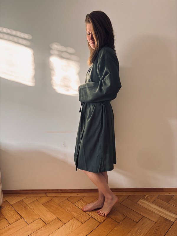 KIMONO - MØRKEGRØN Messe