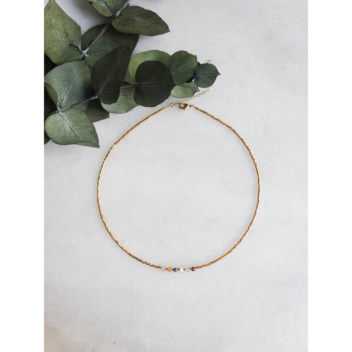 Collier Spark Agate