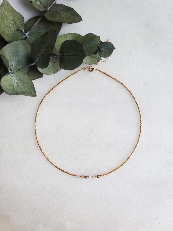 Collier Spark Agate