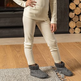 Pantalon Enfant 250 Merino Naturel
