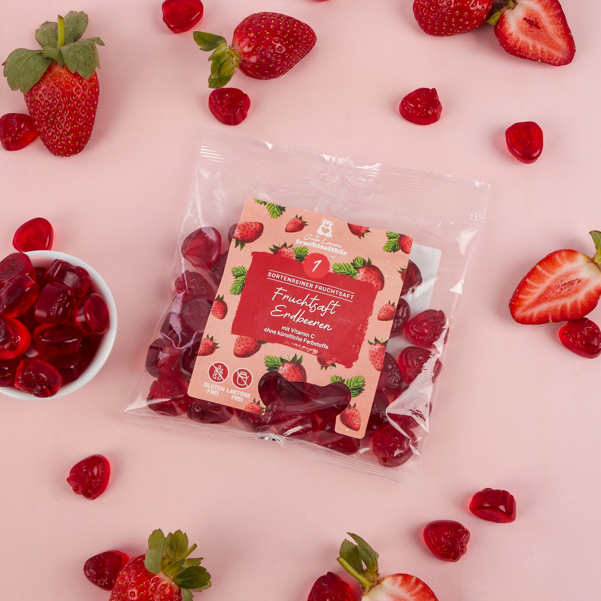 Fruit juice strawberries