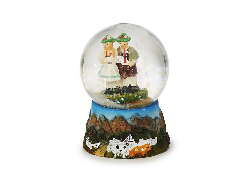Glitter ball pair of Bavarians, Ø 4.5x7cm