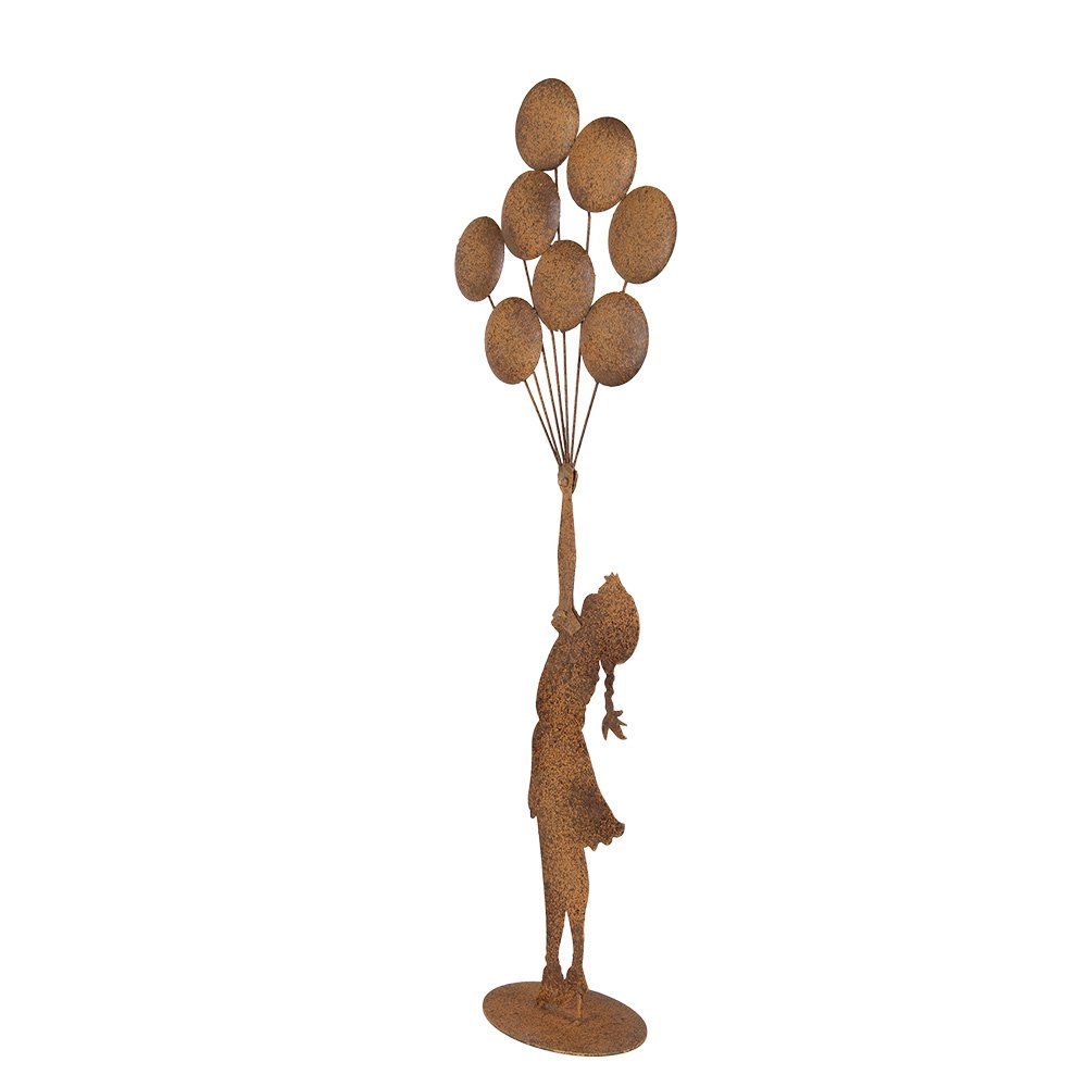 Dekoration Bild Kind 27x12x80 cm Brown Metall
