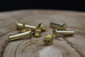 Schroefjes (4x) goud
