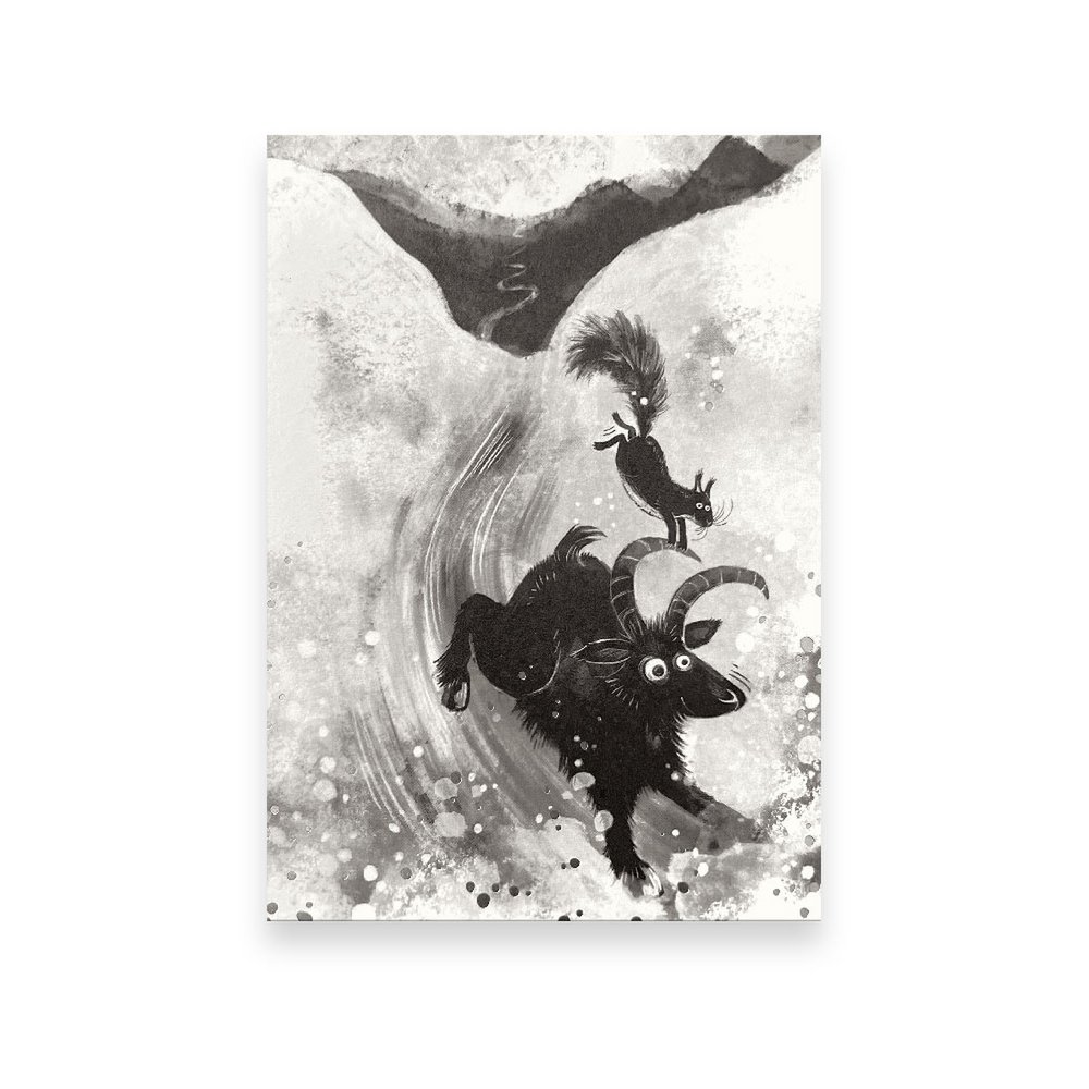 Happy New Year – postcard