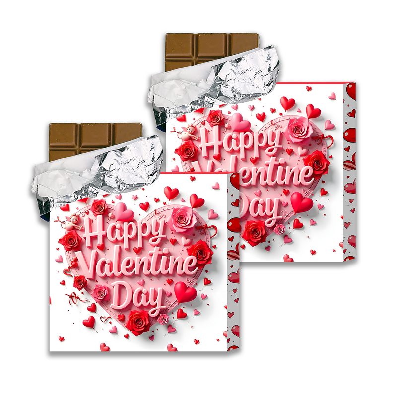 Socola chokolade 200 gram tabletter VALENTINE SERIES-01 "ASSORTI" (4X3stk) gaveæske