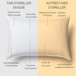 Silke Pillowcase - 60x40 cm | "Skin Silk"