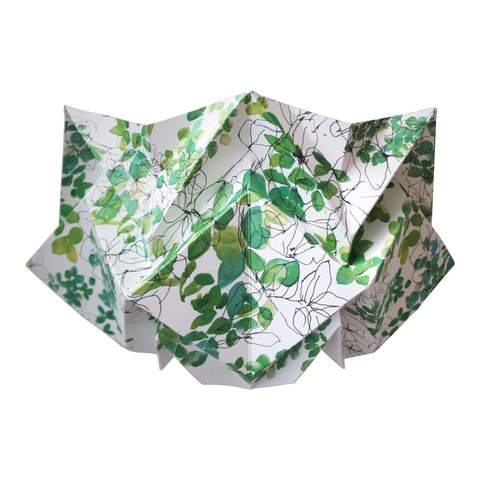 Origami Paper Wall Lamp - Spring Pattern