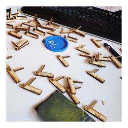 Wooden card holders