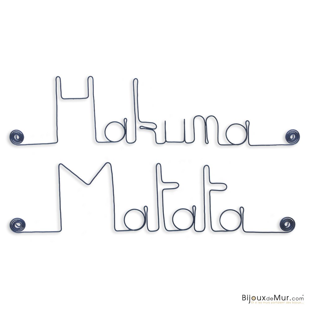 "Disney" Wire Wall Decoration: Hakuna Matata - to pin - Wall Jewelry