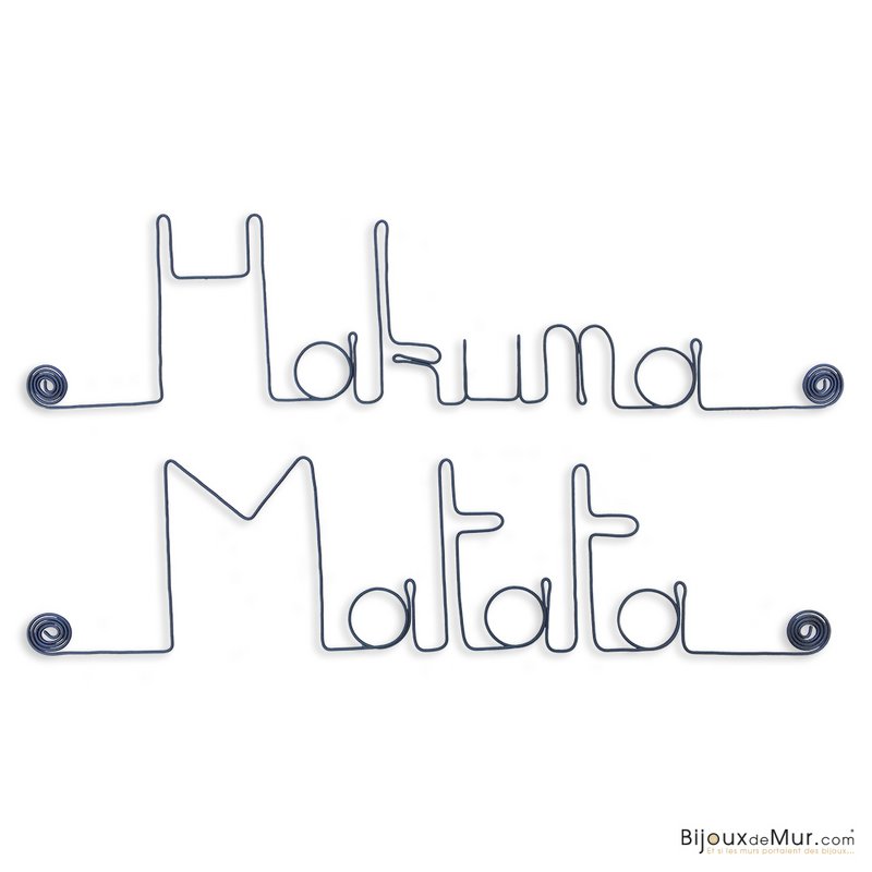 "Disney" Wire Wall Decoration: Hakuna Matata - to pin - Wall Jewelry