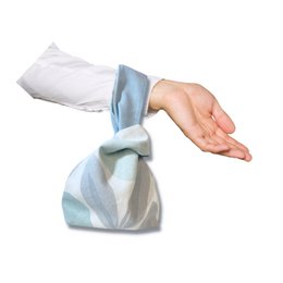 Borsa da polso con nodo giapponese Aqua di Laura Ashley design Small