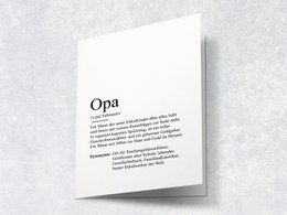 Definitie "opa" wenskaart