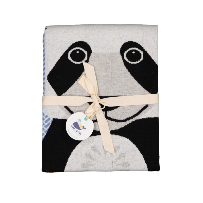 panda strik tæppe