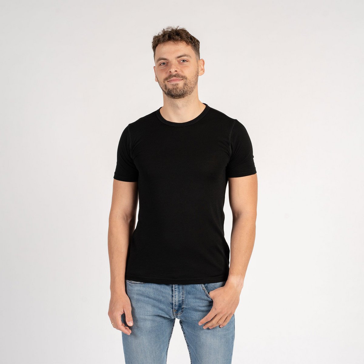 Men's Merino 160 Short Sleeve Crew Black