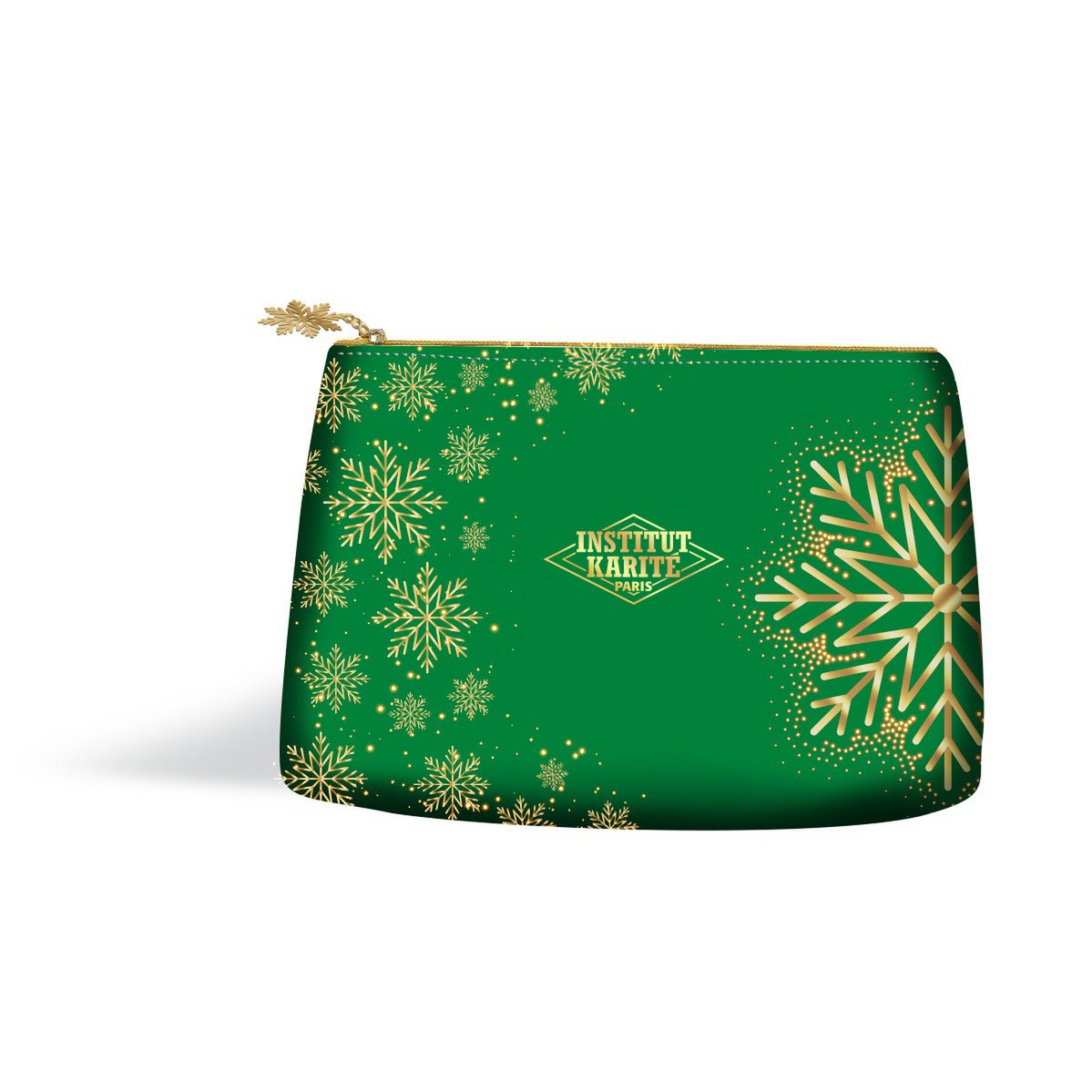Green Christmas Velvet Pencil Case