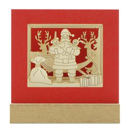 Weihnachtsmann-Silhoubox M