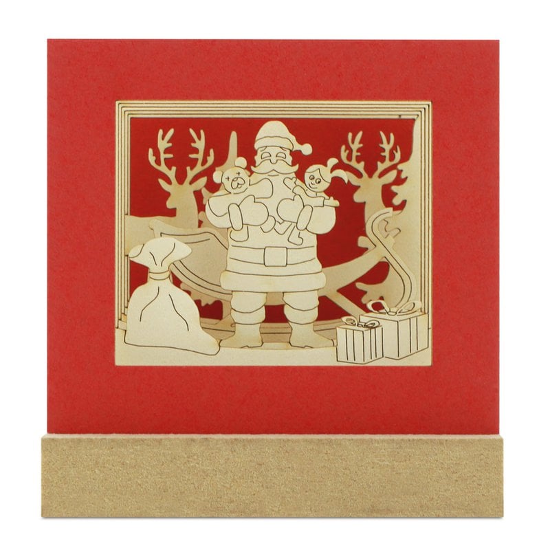 Weihnachtsmann-Silhoubox M