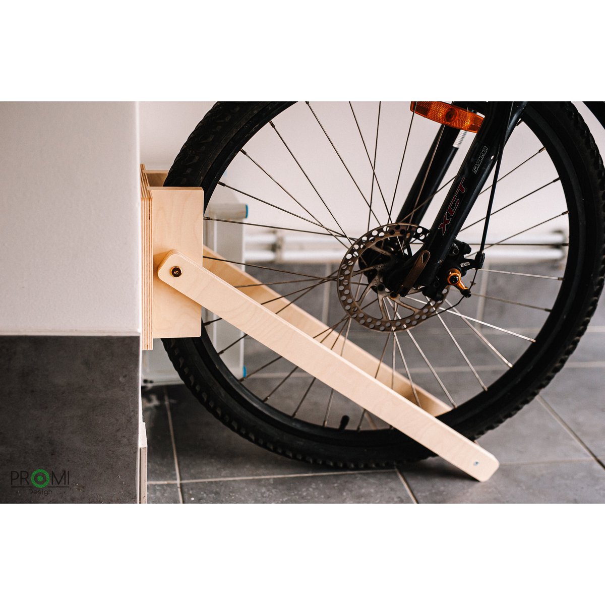 Bicycle rack, Wood bicycle wall stand