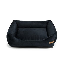 "Otto" black dog bed with orthopaedic mattress
