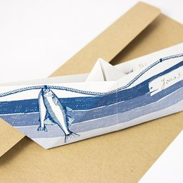 Grussboote 3er Set mit Umschlägen