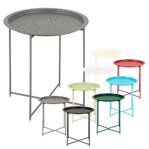 Side table Ø 47 H 51 2. Choose garden table balcony table terasses table round Alberta metal small ver