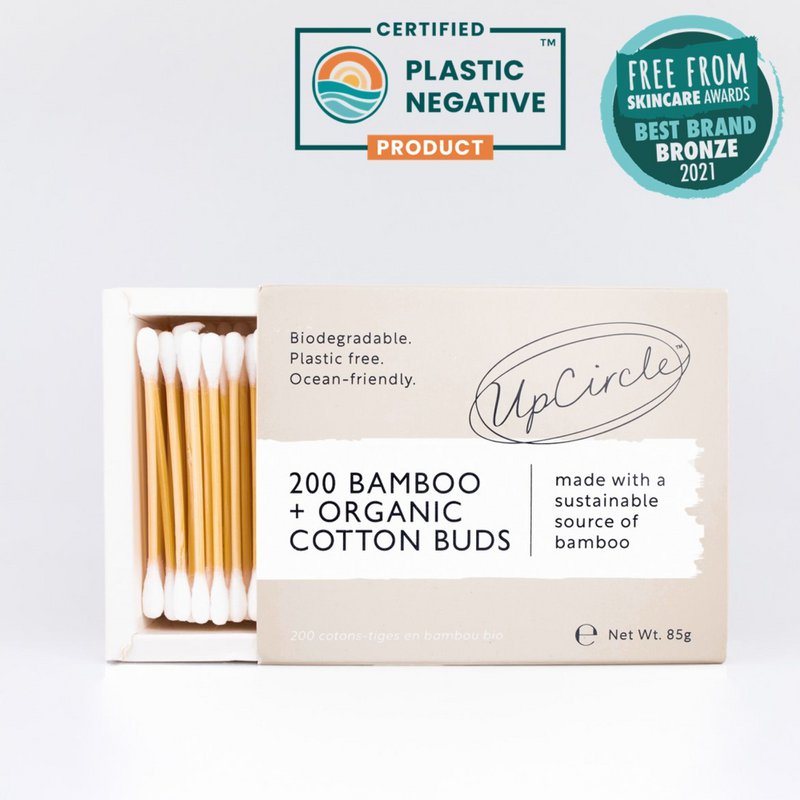200 Bamboo + Organic Cotton Buds