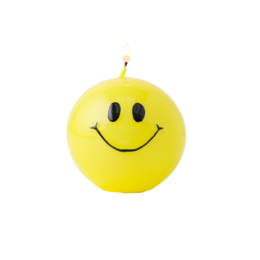 Smiley Kaars – 7,5 cm – Heißes Gelb
