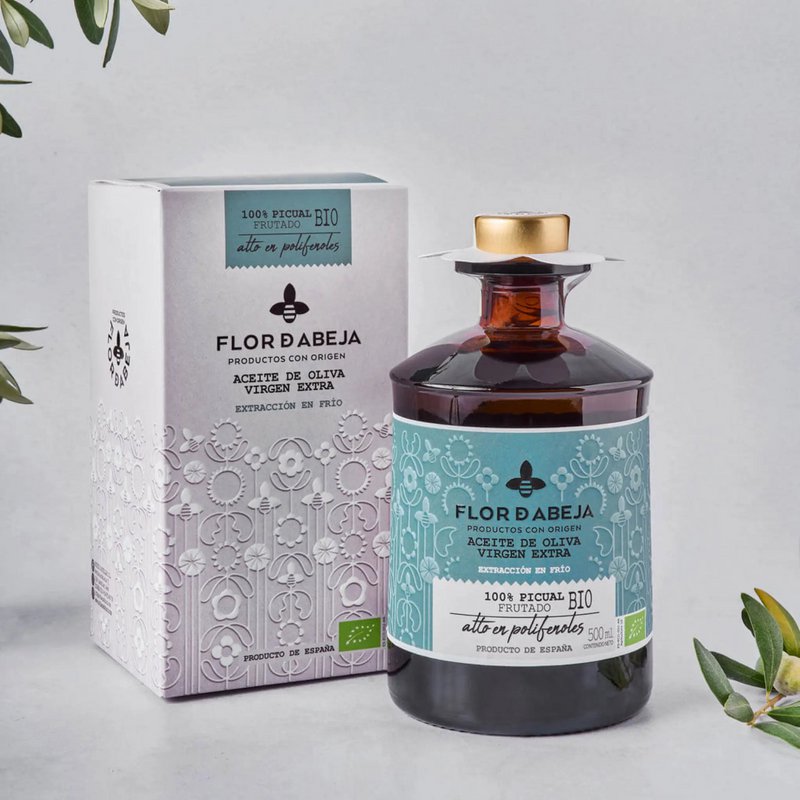 NOBLEZA DEL SUR – FLOR D ABEJA - Picual(Bio). - Olio d'oliva ad alto contenuto di polifenoli