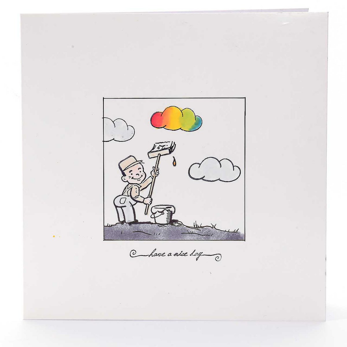 Kleine postzegel: Prettige dag verder
