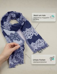 Sunsa dames sjaals, winter sjaalhals gemaakt van katoen en viscose, damesjaals voor herfst/winter, multifunctionele doek als een sjaal/sjaal of stal/schouderdoek