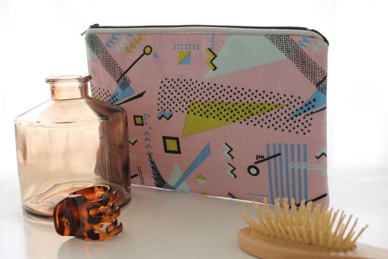 Parker pink Alna etui med lynlås