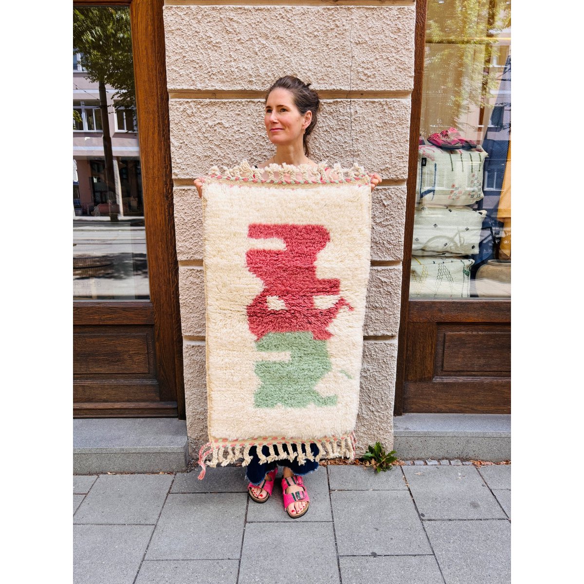 Mini Berber carpet - Runrah - 0.60 x 1.10m fair