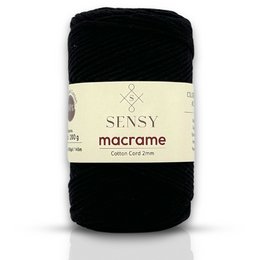 Sensy Premium 2 mm - 160 yards 100 % genanvendt bomuldsmacrame-ledning
