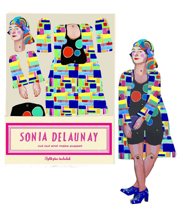Sonia Delaunay klippede og lavede dukke
