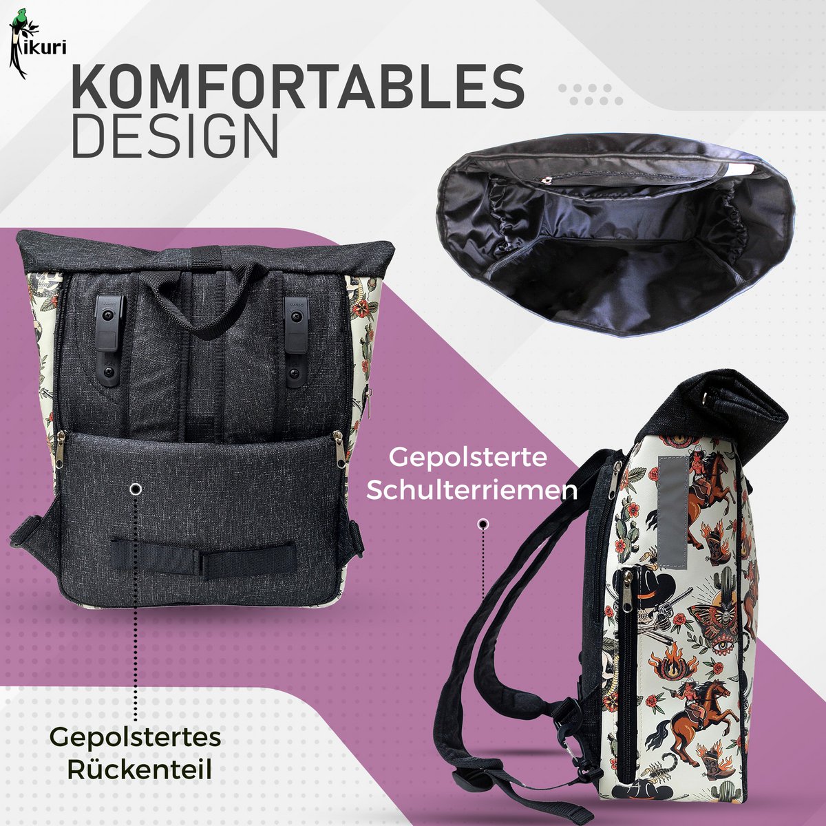 Combinaison sac à vélo / porte-bagages.