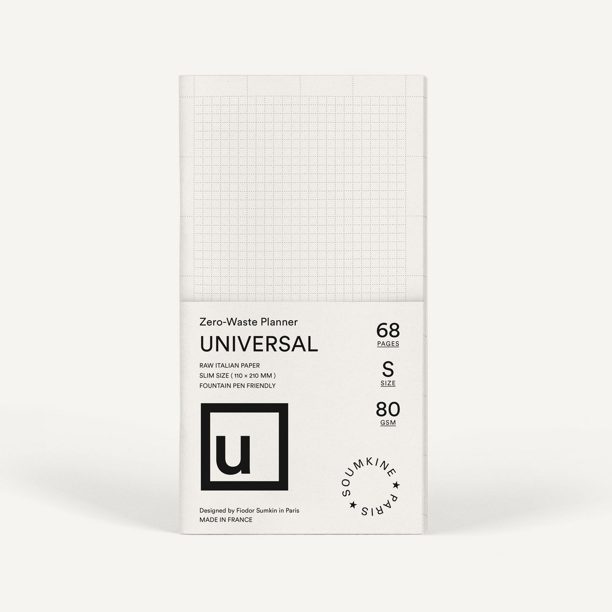 Zero-Waste Planner "Universal". Slim (regular) size — Salt Color