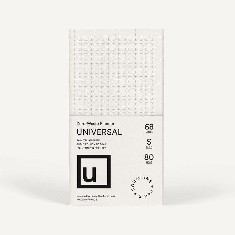 Zero-Waste Planner "Universal" — Salt Color