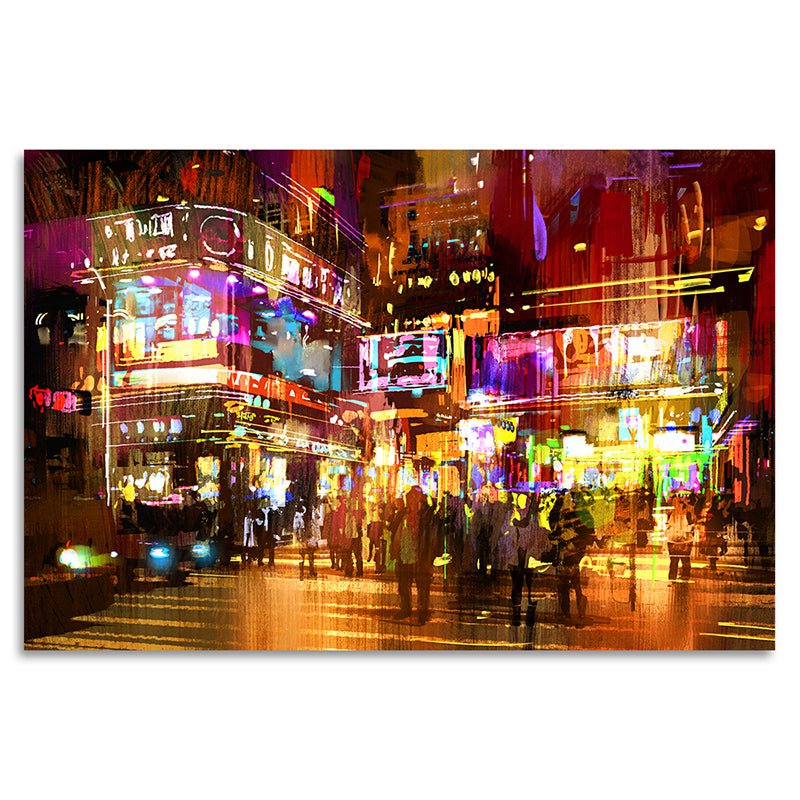 Quadro su vetro acrilico - Shopping di mezzanotte
