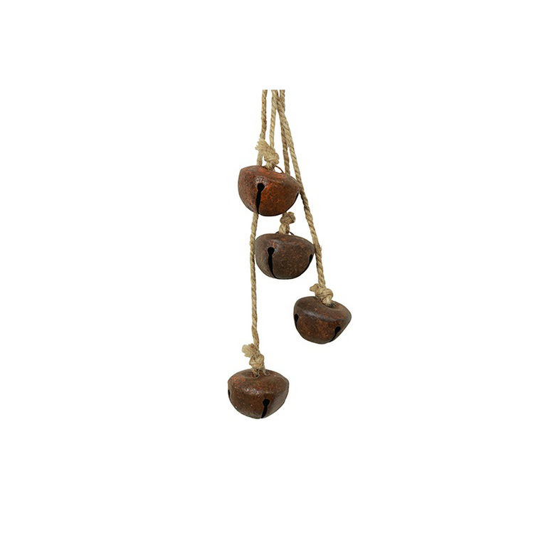 Kersthanger belletjes Jort roest-24x3x3CM