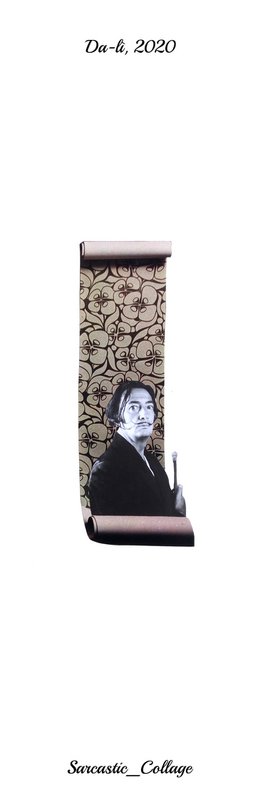 Bookmarks with print of paper collage