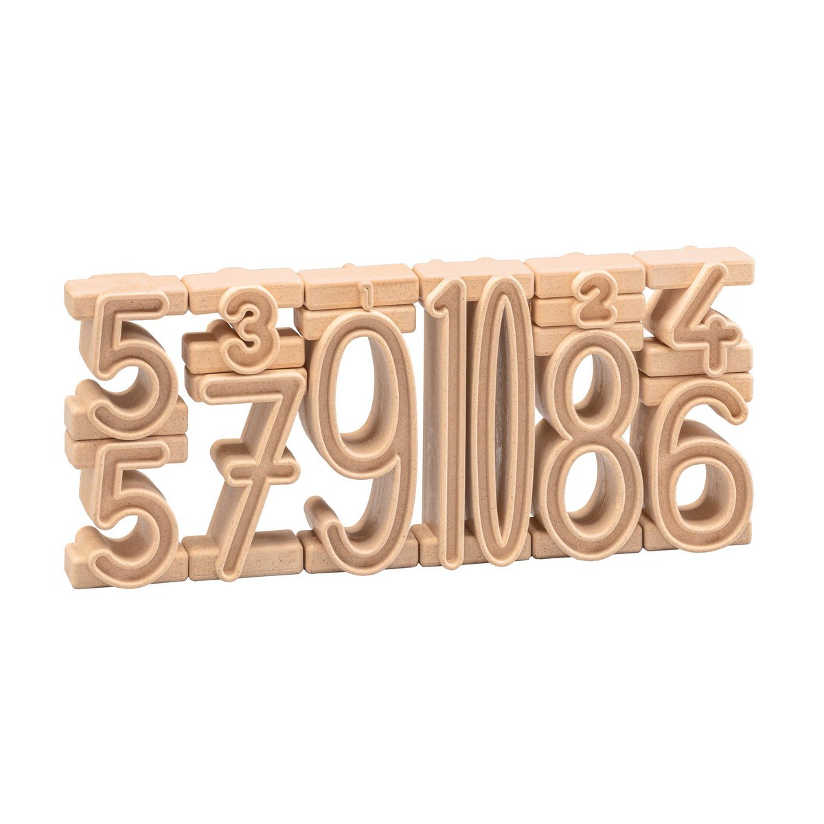 Stack Numbers Starter Set (11 sztuk) | Klocki RE-Wood® to edukacyjna zabawka edukacyjna