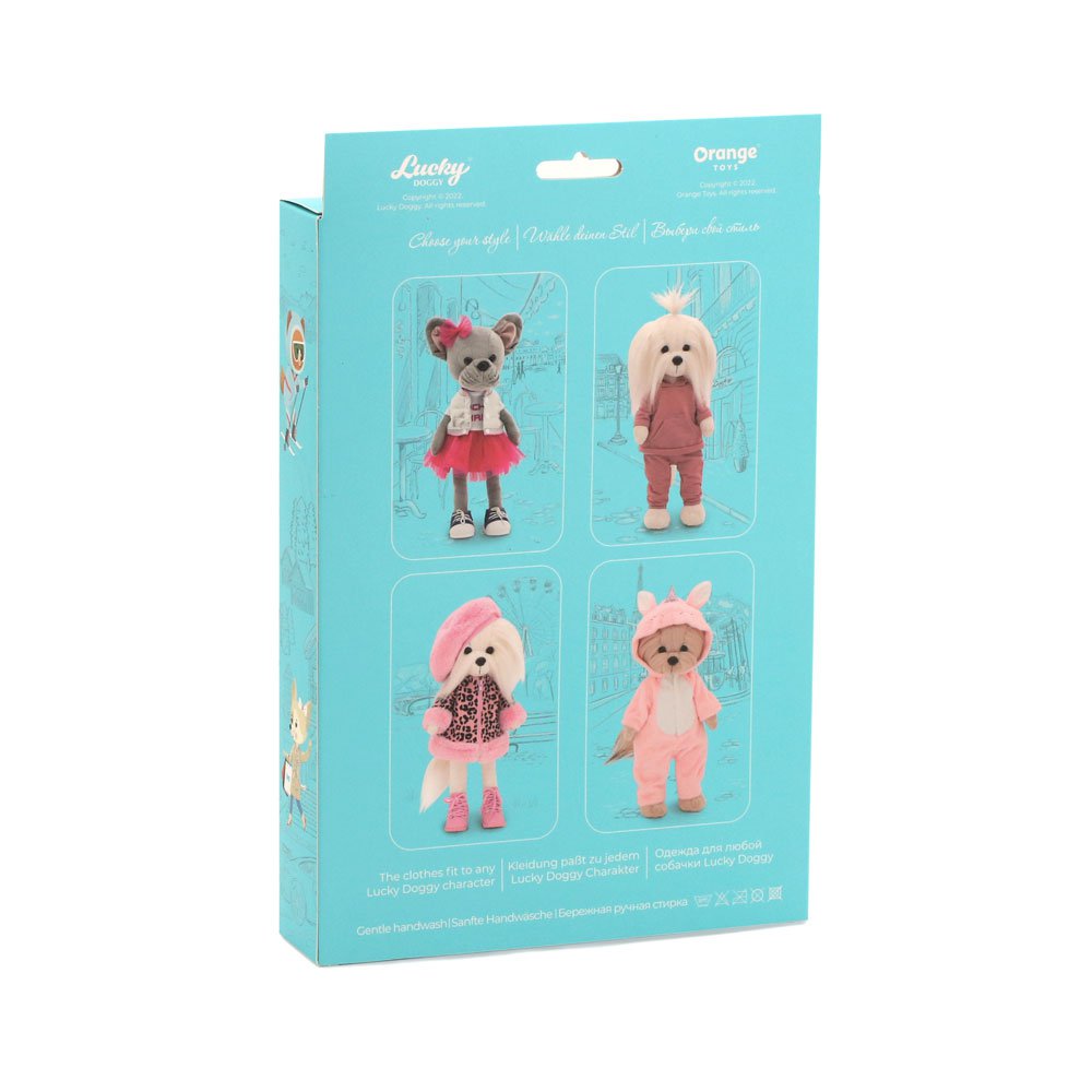 Plush speelgoed, gelukkige doggy, kledingset: Bunny