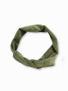Trendy hairband with iron wire - Rib green