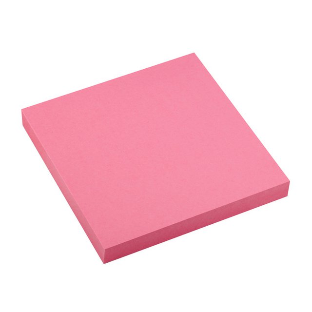 Info notes 75x75mm fel roze 80 blad