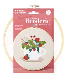 SET DA RICAMO FRAGOLA DI BOSCO Ø20CM
