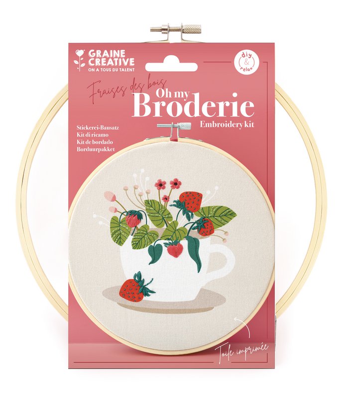 BORDUURSET WILDE AARDBEI Ø20CM