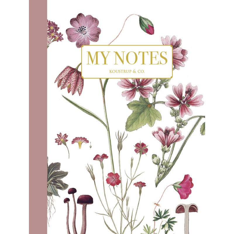 Note Booklet - Rose floral
